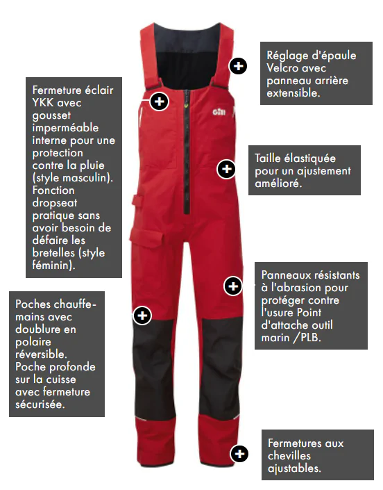 Salopette OS2 Offshore 2022 Gill 3 Salopette OS2 Offshore 2022 Gill