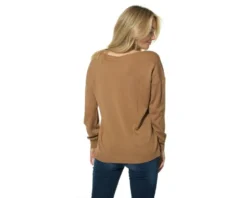 Pull Clarine Merinos Hublot -Marin Costumes Boutique clarine pull femme col v 10