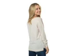 Pull Clarine Merinos Hublot -Marin Costumes Boutique clarine pull femme col v 14