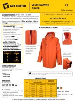 Vareuse Gamvik Fisher Guy Cotten -Marin Costumes Boutique gamvik fisher