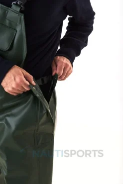 Cotte à Bretelles CBD Triplée Nylpêche -Marin Costumes Boutique guy cotten cotte a bretelles nylpeche vert 1159