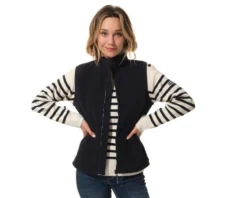 Polaire Sans Manche Jocelyne Hublot -Marin Costumes Boutique jocelyne veste femme zippe 2