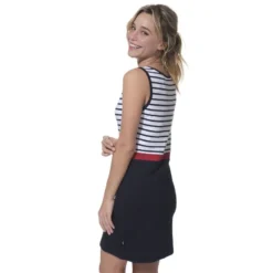 Robe Leana Femme Hublot -Marin Costumes Boutique leana robe sans manches raye 1