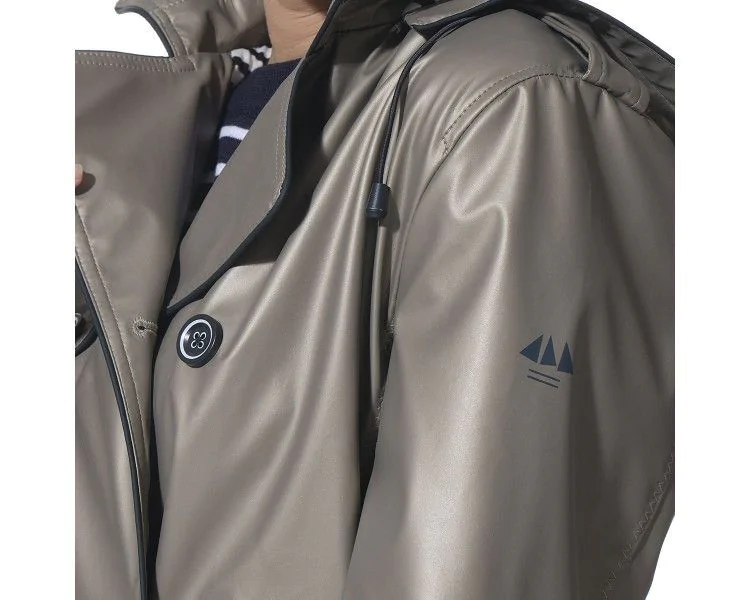 Ciré Trench Coat Megg Métallisé Hublot 9 Ciré Trench Coat Megg Métallisé Hublot – Image 7