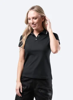 Polo Elite Femme Zhik -Marin Costumes Boutique pol 0160 w blk model1 copie